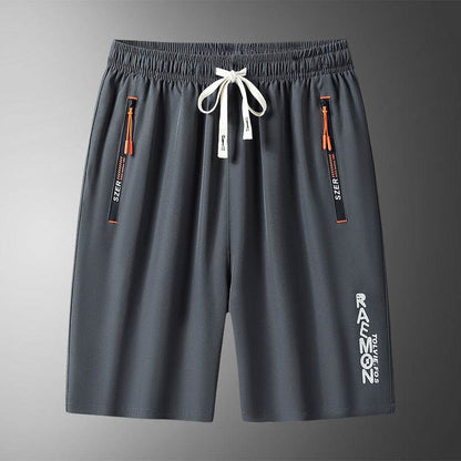 Buycenter Men's Loose Fifth Pants - Breathable Micro-Elastic Casual Wear - Buy Center