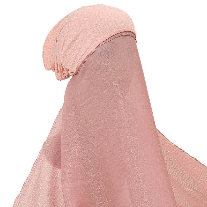 Bright Silk Island One-Piece Headscarf - Lightweight & Stylish for Any Occasion - Buy Center