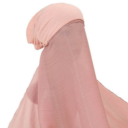 Bright Silk Island One-Piece Headscarf - Lightweight & Stylish for Any Occasion - Buy Center