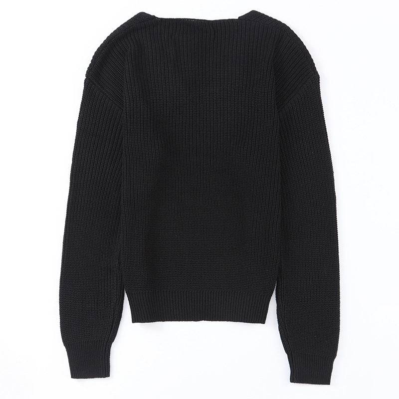 Autumn Slim Fit Women's Sweater - Trendy Long Sleeve Pullover Top - Buy Center