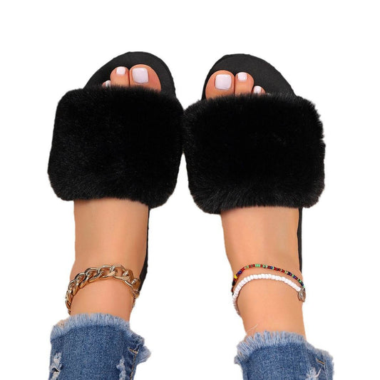 Buycenter Women's Plus Size Thick Bottom Slippers - Super Soft Velvet - Buy Center