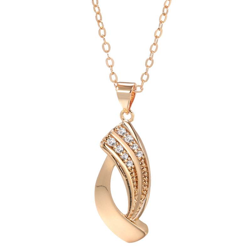 Retro High Street Women's Necklace - Personalized Rose Gold Accessory - Buy Center
