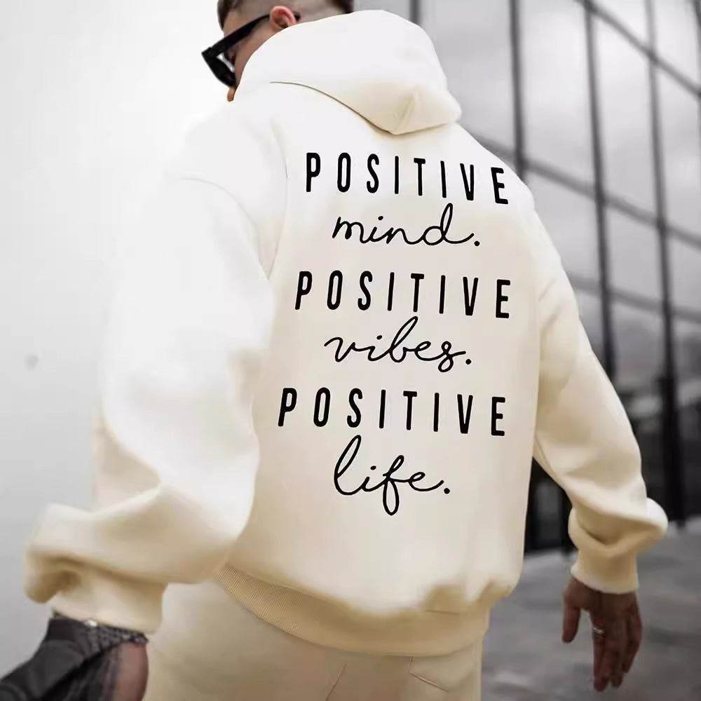 Fall Winter Fashion Hoodie - Trendy English Letter Print for Men - Buy Center
