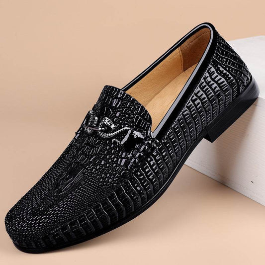 Buycenter Gommino Men's Leather Shoes - Soft Cowhide, Low Heel Design - Buy Center