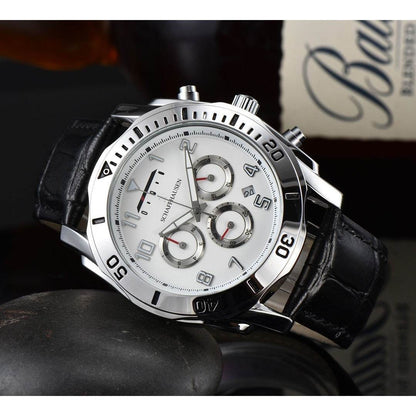 Buycenter Six-Pin Quartz Men's Business Watch - Stylish Full-Function Design - Buy Center