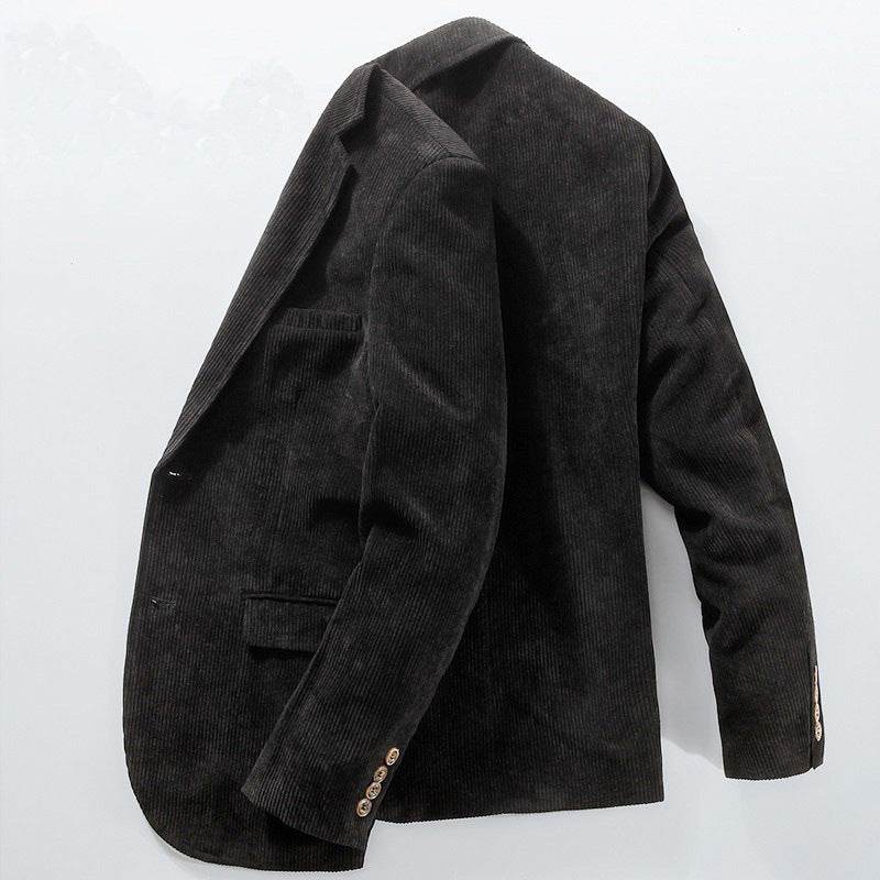 Stylish Corduroy Suit Jacket for Men - Slim Fit Autumn Business Casual - Buy Center