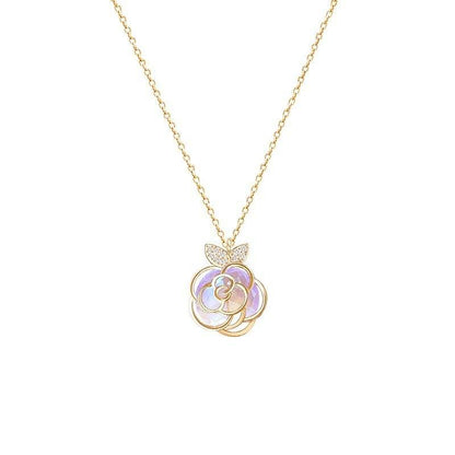 Camellia Flower Necklace & Bracelet Set - Elegant Bridal Jewelry 2025 - Buy Center