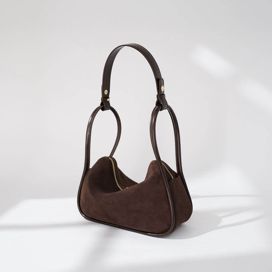 Women's Frosted Pillow Handbag - Stylish Burgundy & Coffee Shoulder Bag - Buy Center
