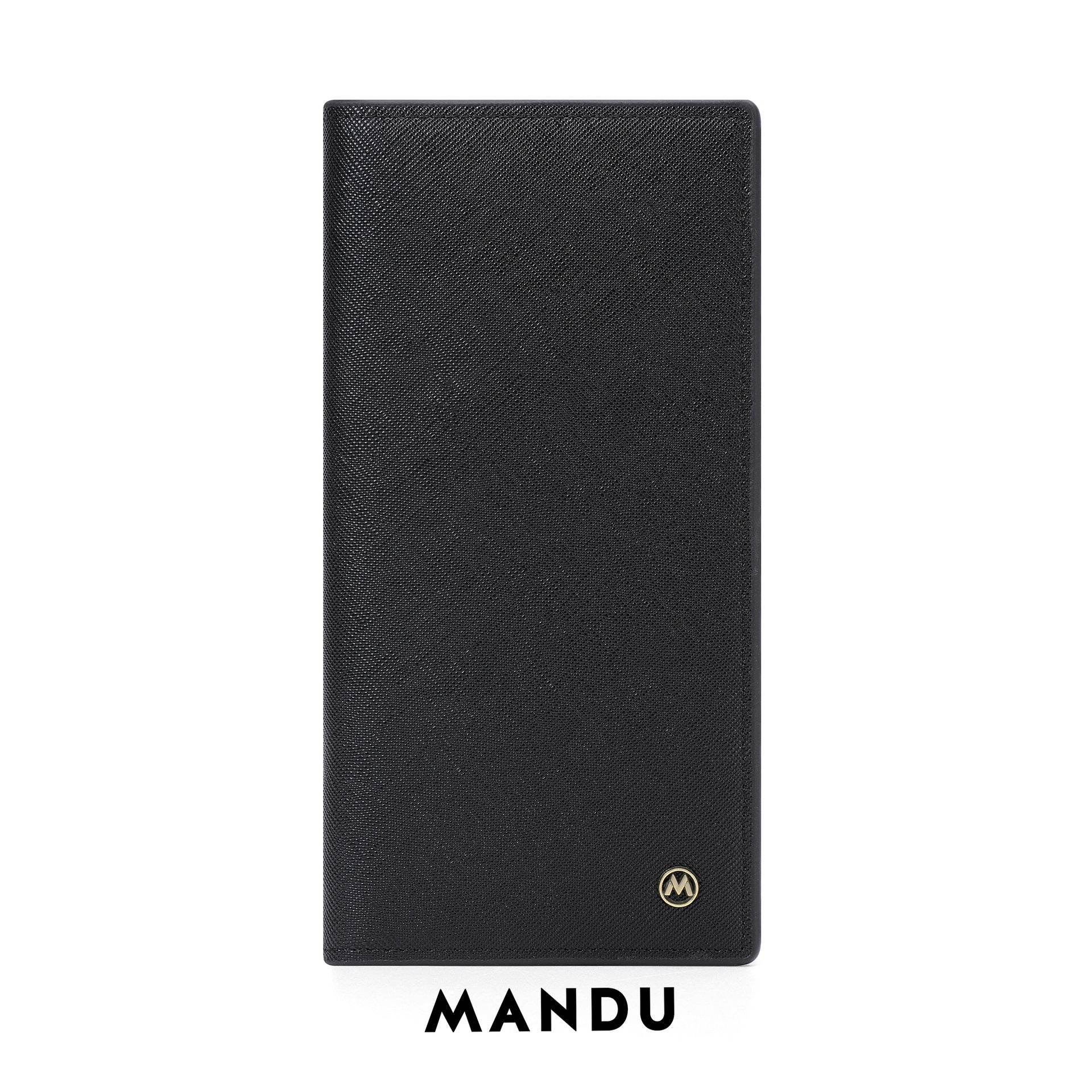Men's Long Wallet - Stylish Cross Pattern, Ultra-Light and Wear-Resistant - Buy Center