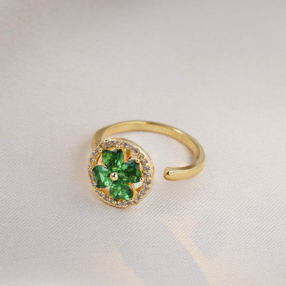 Buy Center Fully Jeweled Loving Heart Ring - Unique Temperamental Style - Buy Center