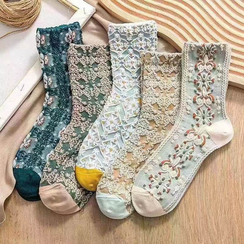 Cute Brown Striped Couple Socks - Cozy Autumn & Winter Essentials - Buy Center