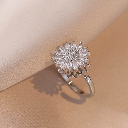 Buy Center Fully Jeweled Loving Heart Ring - Unique Temperamental Style - Buy Center