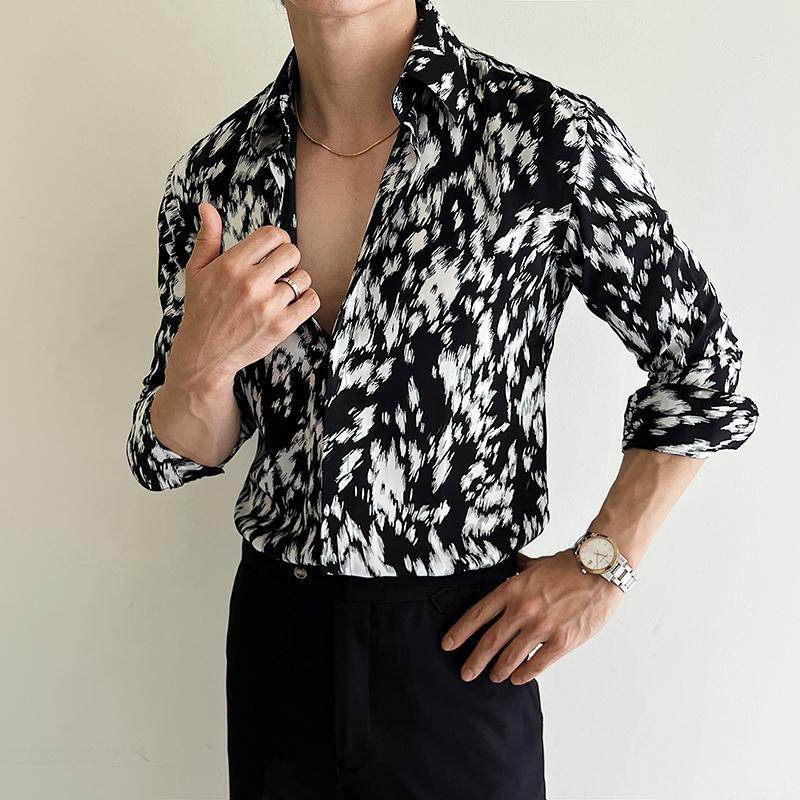 Personalized Men's Slim Fit Shirt - Black & White Plaid Design, Sizes M-4XL - Buy Center