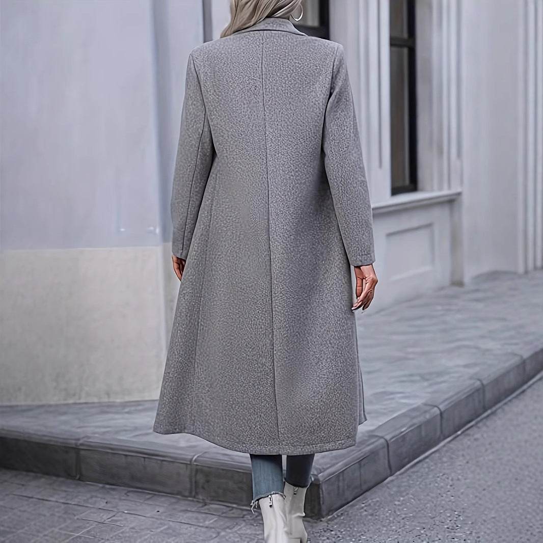 Buycenter Lady Temperamental Overknee Coat - Elegant Trench for Women - Buy Center