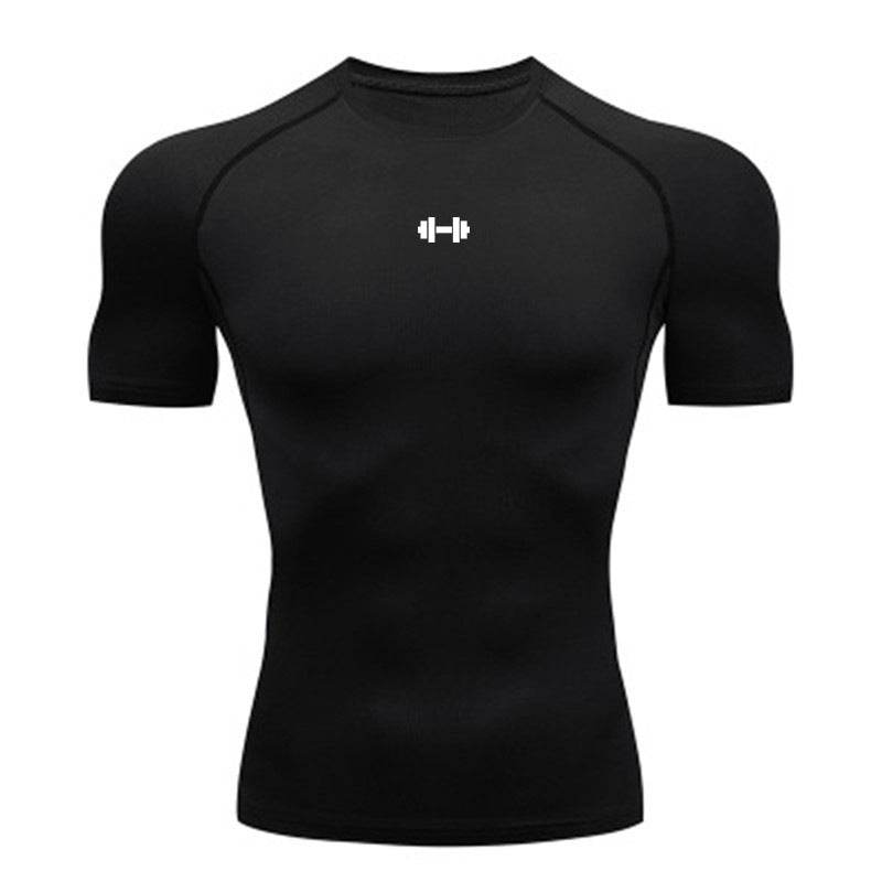 Slim Fit Short Sleeve Sports Shirt - High Elasticity & Breathable Design - Buy Center