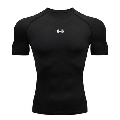 Slim Fit Short Sleeve Sports Shirt - High Elasticity & Breathable Design - Buy Center