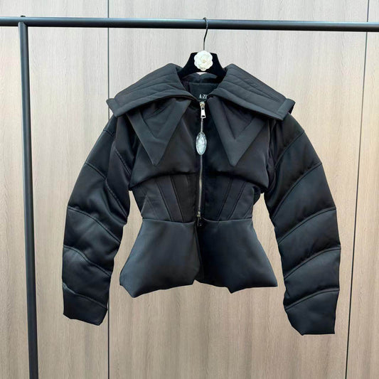 Women's Waist Slimming Down Jacket - Stylish, Warm & Versatile for Winter - Buy Center