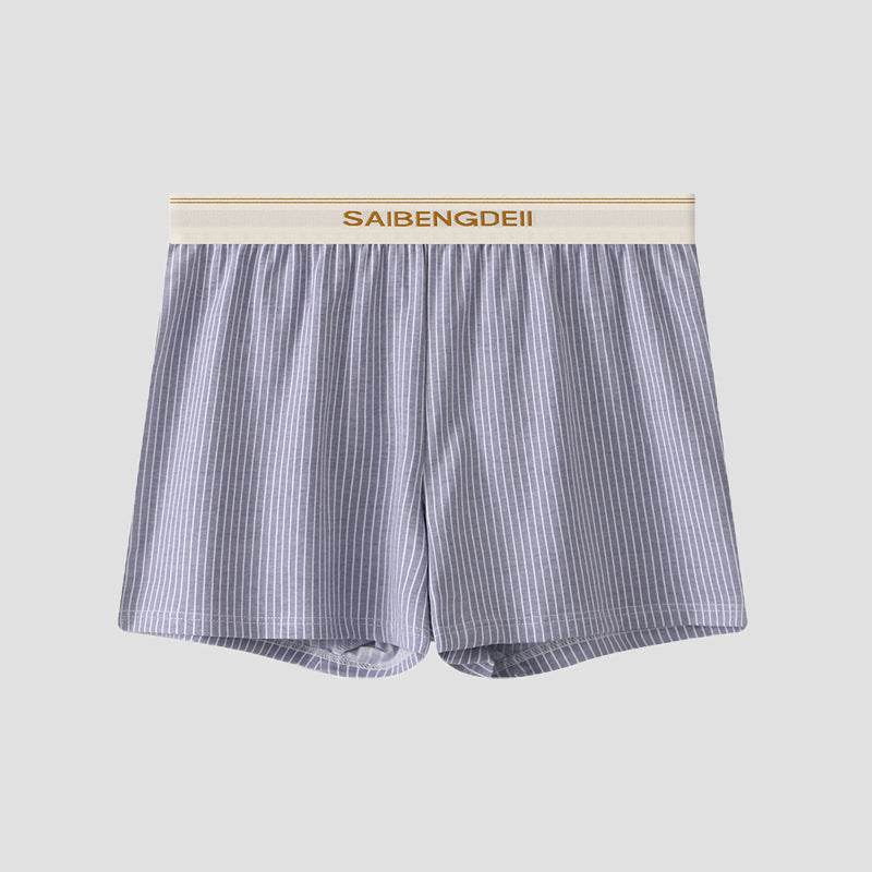 Men's Plus Size Cotton Stripes Boxer - Breathable & Comfortable Essential - Buy Center