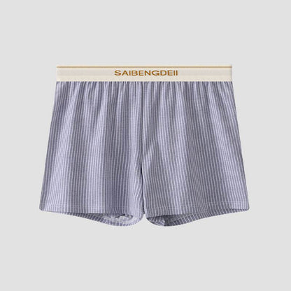 Men's Plus Size Cotton Stripes Boxer - Breathable & Comfortable Essential - Buy Center