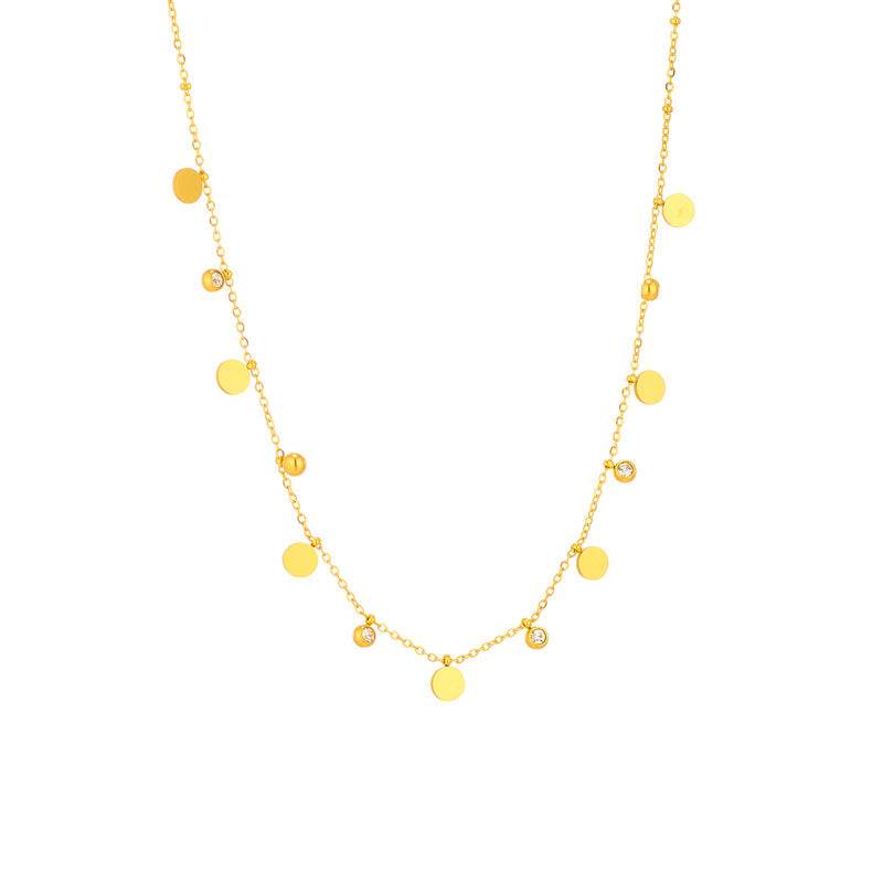 Elegant Stainless Steel Multi-heart Necklace - Gold Butterfly Design 2025 - Buy Center