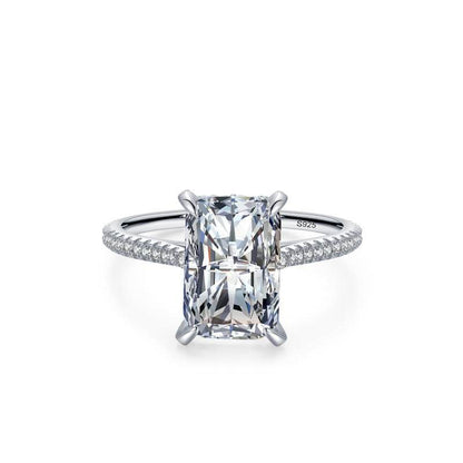 Buycenter S925 Sterling Silver Ring - Elegant Simulation Diamond Design - Buy Center