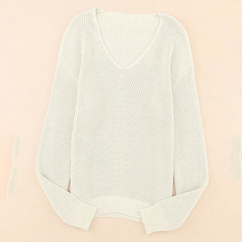 Autumn Slim Fit Women's Sweater - Trendy Long Sleeve Pullover Top - Buy Center