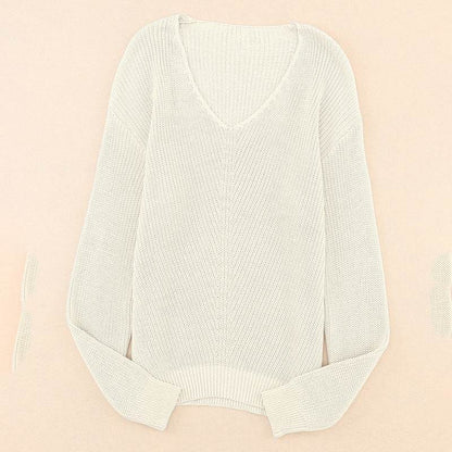 Autumn Slim Fit Women's Sweater - Trendy Long Sleeve Pullover Top - Buy Center