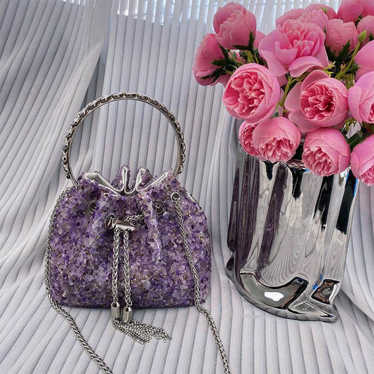 Buycenter Women's Fashion Tassel Crossbody Bag - Retro Bucket Style - Buy Center