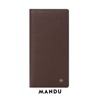 Men's Long Wallet - Stylish Cross Pattern, Ultra-Light and Wear-Resistant - Buy Center