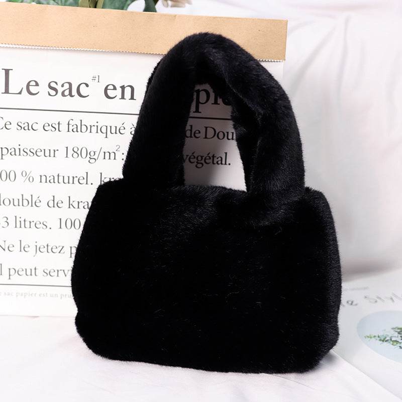 Buycenter Furry Cute Plush Rex Rabbit Hand Bag - Adorable & Stylish Clutch - Buy Center