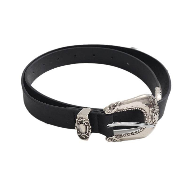 Versatile Carved Belt for Women - Stylish PU Leather Accessory for Fall - Buy Center