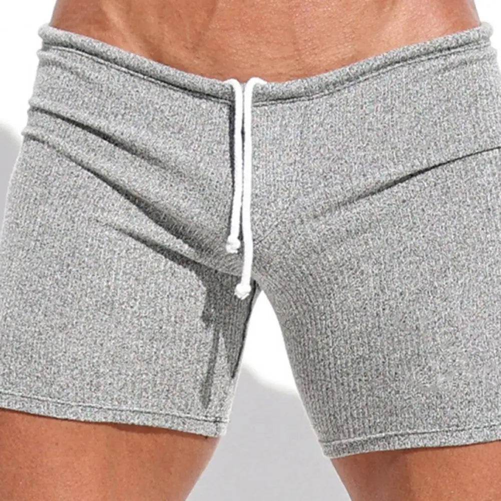 Summer Men’s Slim Fit Shorts - Elastic Waist Beach Casual Above Knee - Buy Center