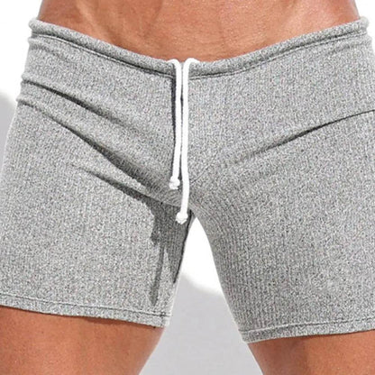 Summer Men’s Slim Fit Shorts - Elastic Waist Beach Casual Above Knee - Buy Center