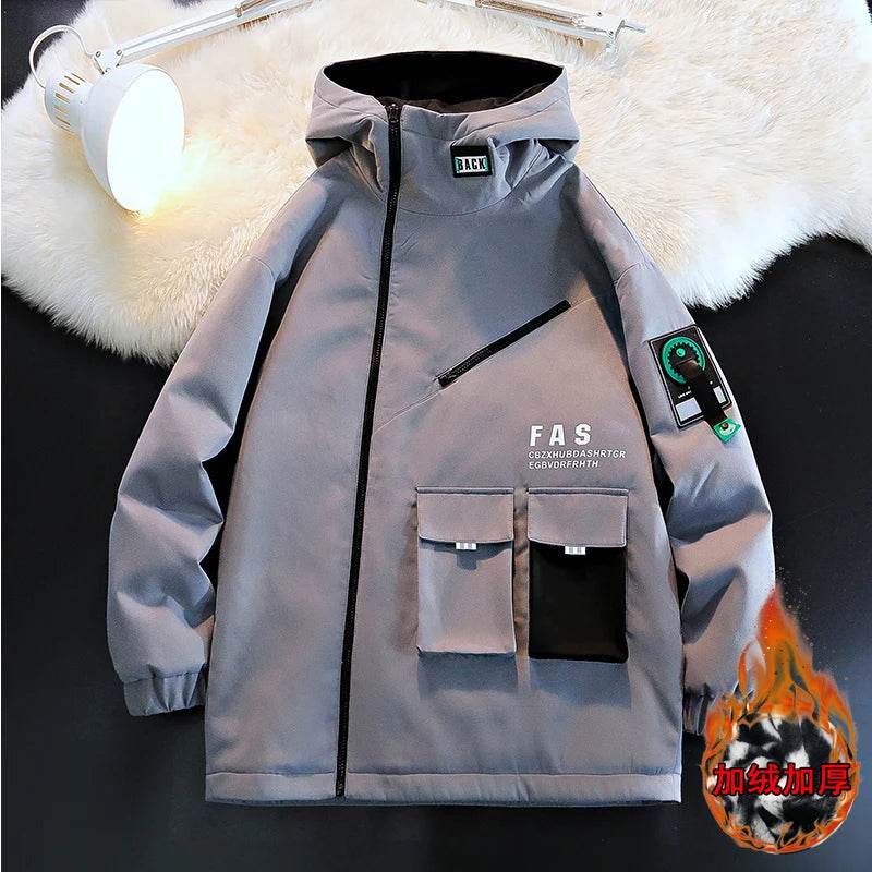 Men’s Pilot Hooded Zipper Jacket - Casual Spring/Autumn Pullover Coat - Buy Center