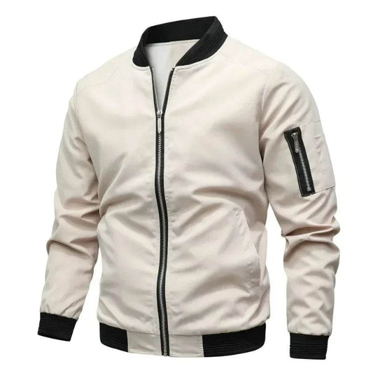 BTQWFD Men's Lightweight Bomber Jacket - Casual Windbreaker with Pockets - Buy Center