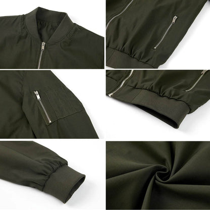 ReFire Gear Men's Lightweight Bomber Jacket - Casual Spring & Autumn Style - Buy Center