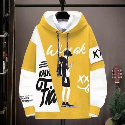 2024 Men's Graphic Hoodie - Casual Hip Hop Style for Streetwear Lovers - Buy Center