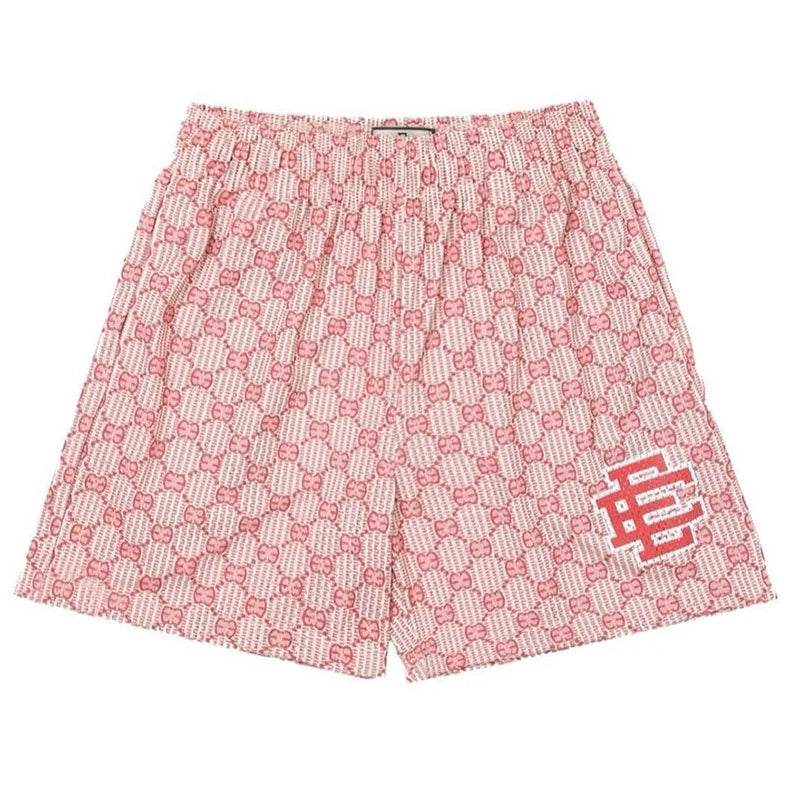 Eric Emanuel Men's Floral Printed Mesh Shorts - 2025 Summer Gym Style - Buy Center