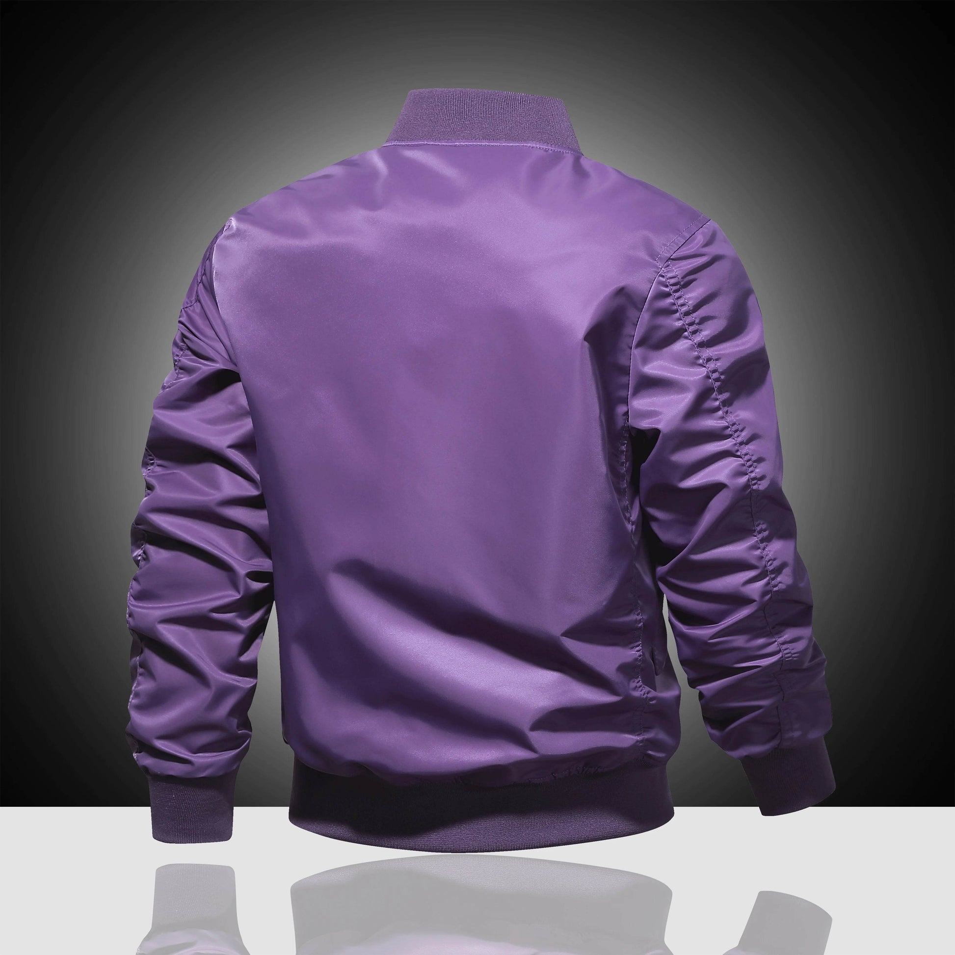 LANE JT Men's MA1 Pilot Jacket - Solid Color Casual Versatile Outerwear - Buy Center
