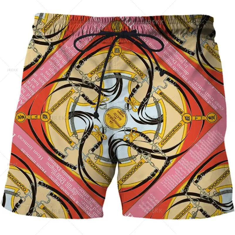 Luxurious 3D Printed Men’s Board Shorts - Hip Hop Beachwear for Summer - Buy Center
