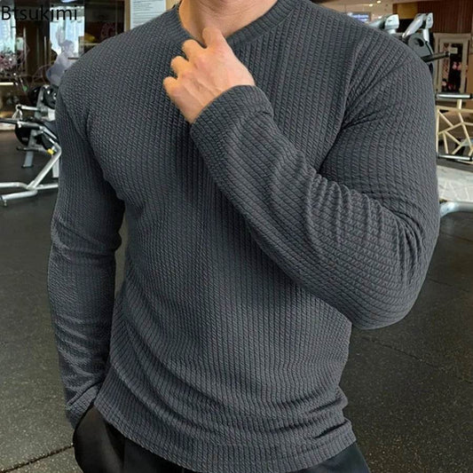 Btsukimi Men's Casual Knitted Pullovers - O-Neck, Spring & Autumn Wear - Buy Center