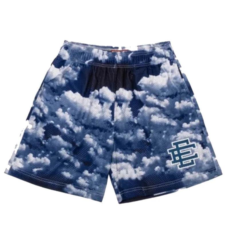 Eric Emanuel Men's Floral Printed Mesh Shorts - 2025 Summer Gym Style - Buy Center