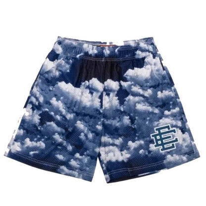 Eric Emanuel Men's Floral Printed Mesh Shorts - 2025 Summer Gym Style - Buy Center