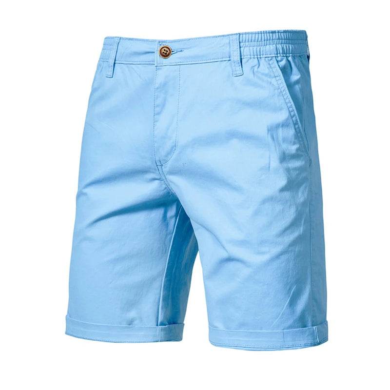 FANWEILIN Men's 100% Cotton Summer Cargo Shorts - Casual Bermuda Style - Buy Center