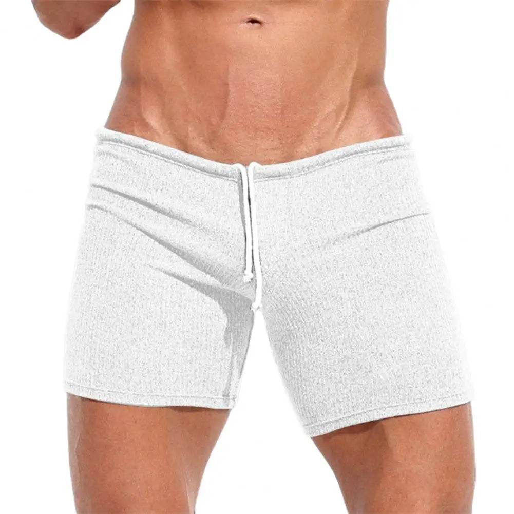 Casual Summer Men’s Shorts - Slim Fit Elastic Waist Above Knee Length - Buy Center