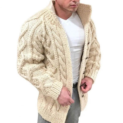 SANWOOD Men's Knitted Cardigan - Warm, Casual & Stylish for Winter - Buy Center