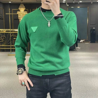 West Chalet Casual Men's Long Sleeve Sweater - Fashion Contrast Pullover - Buy Center