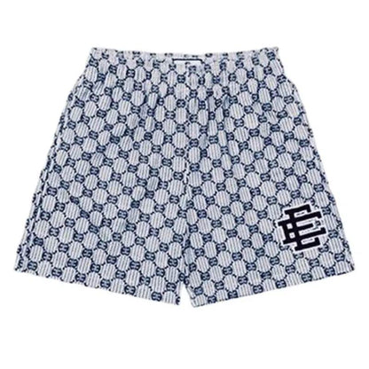 Eric Emanuel Men's Floral Printed Mesh Shorts - 2025 Summer Gym Style - Buy Center