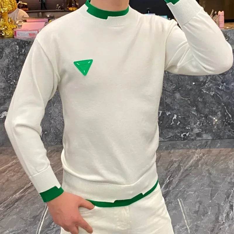 West Chalet Casual Men's Long Sleeve Sweater - Fashion Contrast Pullover - Buy Center