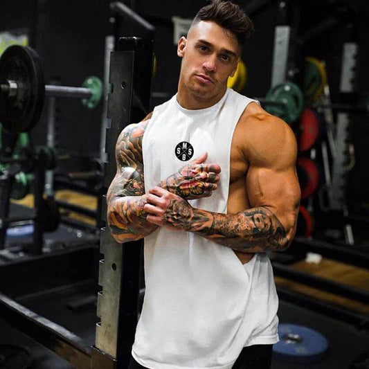 Muscleguys Men's Gym Tank Top - Low Cut Armholes for Fitness & Bodybuilding - Buy Center